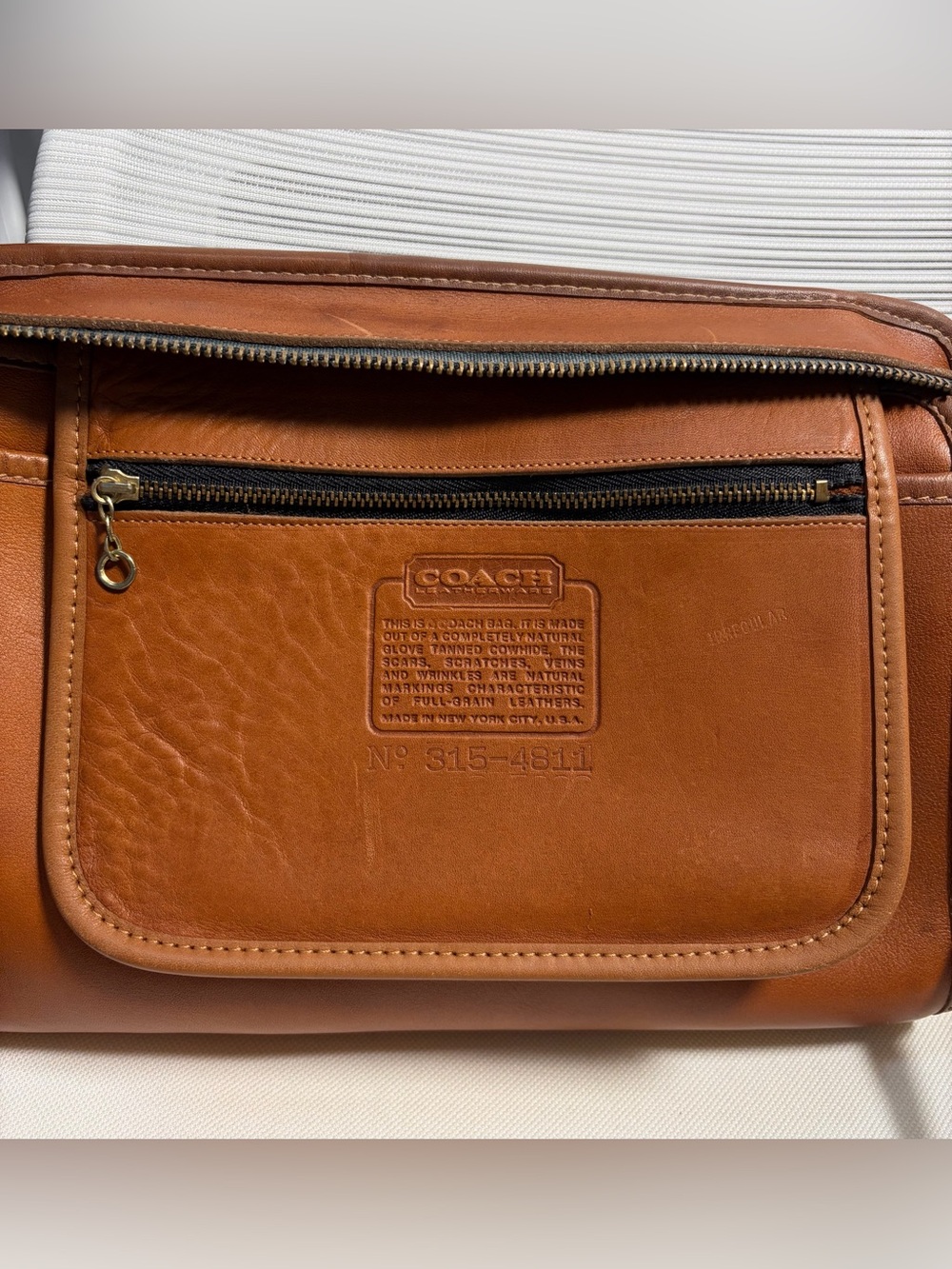 Vintage Coach Swagger Bag (#9820) Made in NYC w/ Rare “Irregular” Creed Stamp - Picture 9 of 16